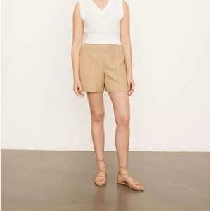 Vince Sculptural Panama Shorts Beige
